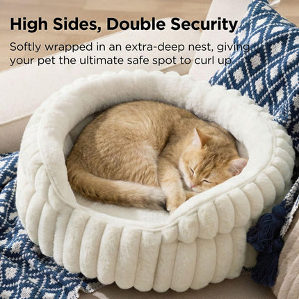 Cat Bed Fluffy Cat Bed Round Cat Bed Cat Furniture Cat (Size 23in)