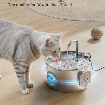 Cat Water Fountain Stainless Steel Cat Fountain Cat Hydration Cat
