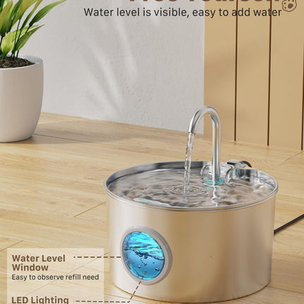 Cat Water Fountain Stainless Steel Cat Fountain Cat Hydration Cat