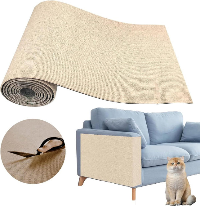 196.8 X15.8 Self-Adhesive Cat Scratching Mat (Khaki)