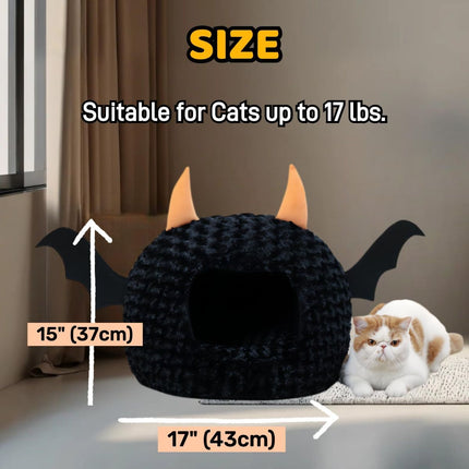 Funny Cat Bed Halloween Large Cat Cave Nest Warm Cute Kitten Bed