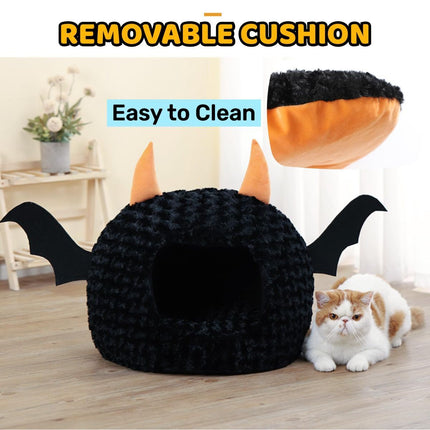 Funny Cat Bed Halloween Large Cat Cave Nest Warm Cute Kitten Bed