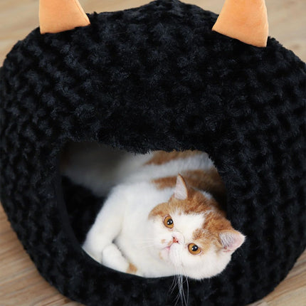 Funny Cat Bed Halloween Large Cat Cave Nest Warm Cute Kitten Bed