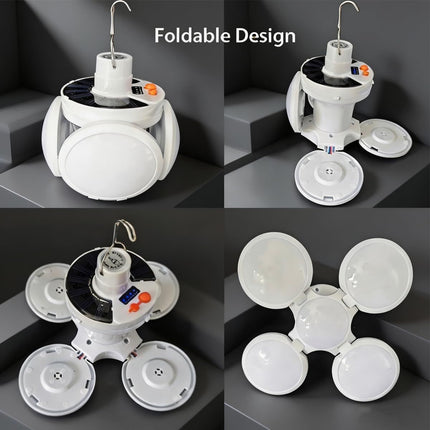 Solar Bulb Light LED Light Solar Panel Lithium Batteries 5 Working Modes USB