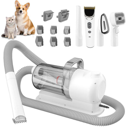 Dog Cat Grooming Vacuum Pet Scissors 6-In-1 Hair Removal Brush Pet