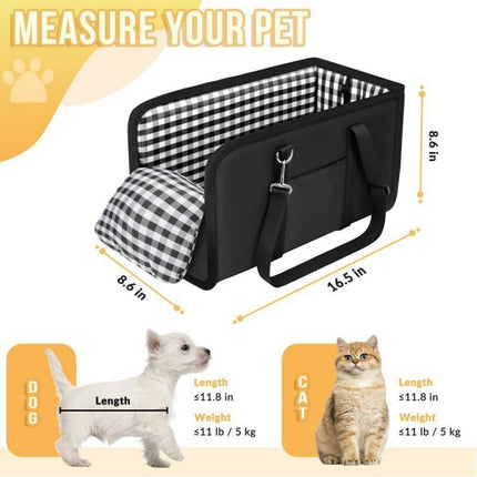 Pet Car Seat Small Dog Car Seat Dog Travel Safety Secure Pet Seat