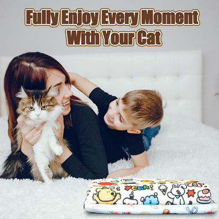 Cat Grooming Wrap Cat Nail Clipping Cat Grooming Supplies Cat Care Anti-Scratch - Multi-color - Size 21.7