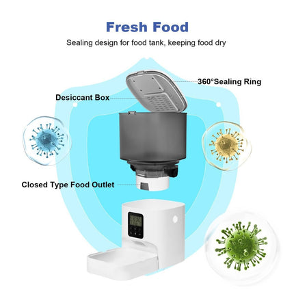 Automatic Cat Feeder 4L Cat Feeder Programmable Cat Feeder Cat Food