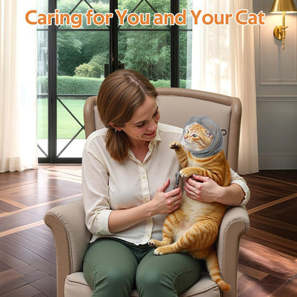 Adjustable Cat Muzzle Cat Grooming Prevent Biting Breathable TPU Cat