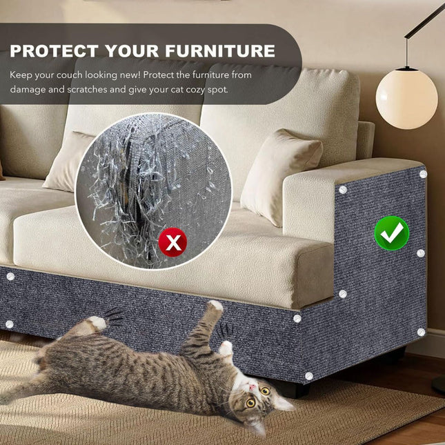 196.8 X15.8 Self-Adhesive Cat Scratching Mat (Beige)