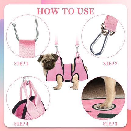 Pet Grooming Hammock Dog Harness Nail Clippers for Dogs and Cat (S)