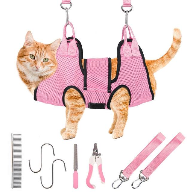 Pet Grooming Hammock Dog Harness Nail Clippers for Dogs and Cat (XS)