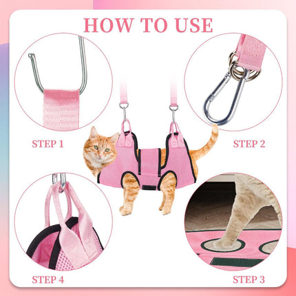 Pet Grooming Hammock Dog Harness Nail Clippers for Dogs and Cat (XS)