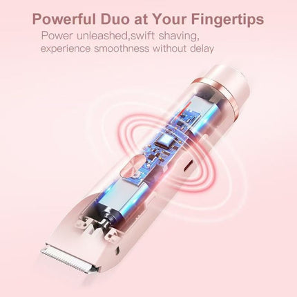Rechargeable Women's Hair Trimmer Painless Hair Removal for Women