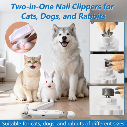 Pet Nail Clipper Cat Nail Clipper Dog Nail Clipper Nail Grinder LED