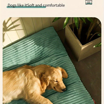 Warm Dog Bed Washable Pet Bed Non-Slip Dog Bed High Backrest Dog Bed Thick Dog - Green - Size 23.6*18.5in