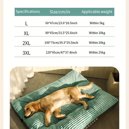 Warm Dog Bed Washable Pet Bed Non-Slip Dog Bed High Backrest Dog Bed Thick Dog - Gray - Size 39.3*29.5in