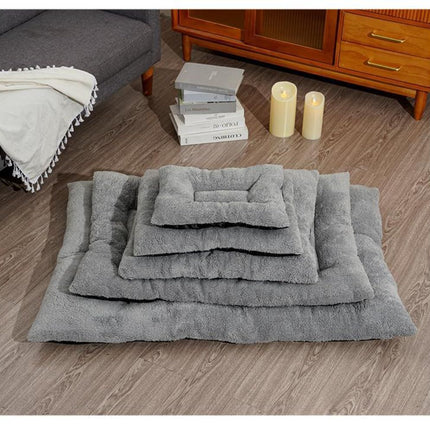 Pet Bed Mat Soft Fleece Pet Bed Dog And Cat Cushion Quilted Pet Bed - Gray - Size 85cm*115cm