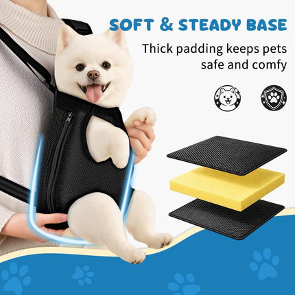 Dog Carrier Backpack Small Dog Carrier Pet Carrier (Black / XL)