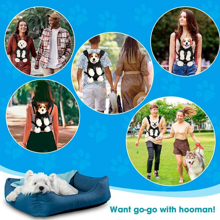 Dog Carrier Backpack Small Dog Carrier Pet Carrier (Black / XL)
