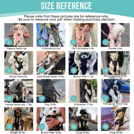 Dog Harness Storage Bags For Dogs Pet Accessories Dog Outdoor Gear High-Quality - Black - Size M