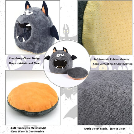 Guinea Pig Bed Hideouts Warm Small Animal Pet Beds Monster Hamster Bed