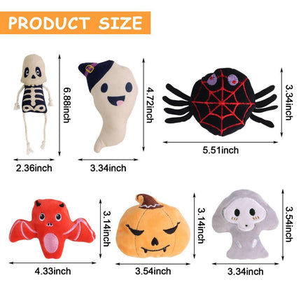 Halloween Catnip Toys, Pumpkin Ghost Catnip Toy Chew Bite Toy for Cat
