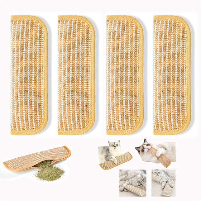 4PC Cat Toys Catnip Toys Interactive Cat Toys Catnip Kicker Soft Sisal