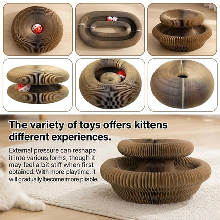 2-Pack Cat Toy Cat Scratching Board Collapsible Cat Toy Recyclable Cat