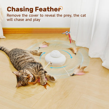 Cat Toy Interactive Spinning Cat Toy Butterfly Attachment Cat Toy