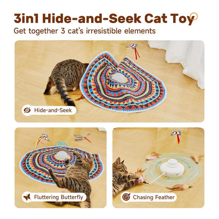 Cat Toy Interactive Spinning Cat Toy Butterfly Attachment Cat Toy