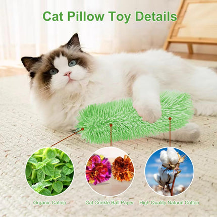3-Piece Cat Toys Interactive Cat Toys Cat Pillow Toys Catnip Toys