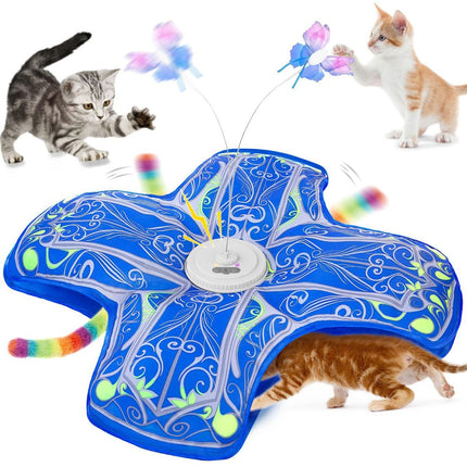 Cat Toy Interactive Cat Toy Moving Butterfly Toy Feather Cat Toy Cat