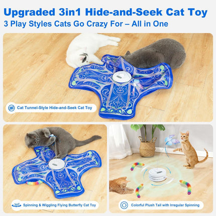 Cat Toy Interactive Cat Toy Moving Butterfly Toy Feather Cat Toy Cat