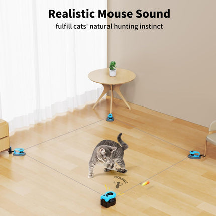 Interactive Cat Toy Automatic Cat Toy Manual Cat Toy DIY Feather Mouse