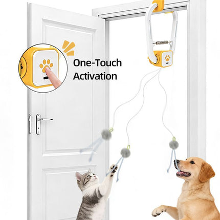 Interactive Cat Toy Electric Cat Teaser Remote Control Cat Toy Door