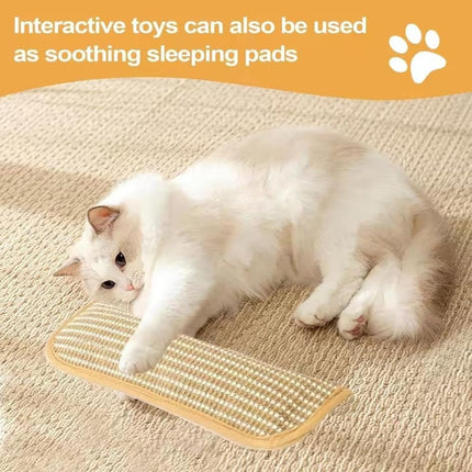 2PC Cat Toys Catnip Toys Interactive Cat Toys Catnip Kicker Soft Sisal