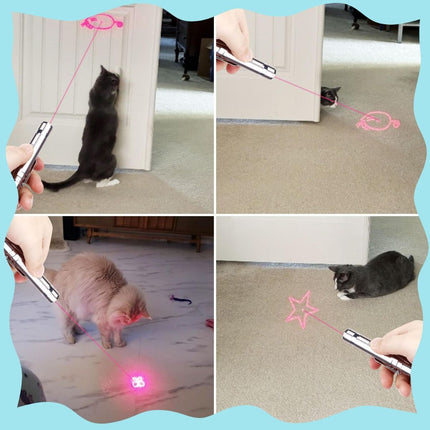Indoor Cat Toy USB Rechargeable Cat Toy 7 Mode Cat Toy Cat and Dog