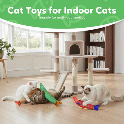 3 Cat Toys Australia Fish-Shaped Cat Toys Catnip Toys Cat Scratching