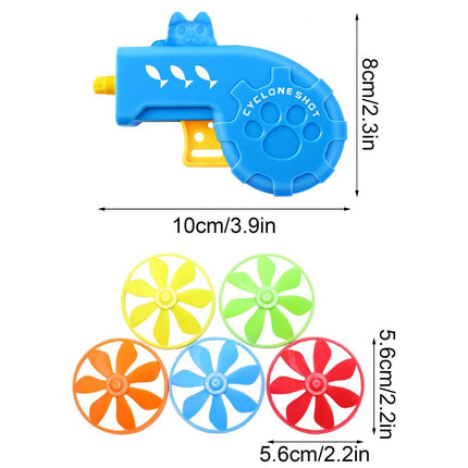 18 Pieces Interactive Cat Fetch Tracking Toys With 5 Colors Flying Propellers for Indoor Pet Kitty Training Chasing,Random color