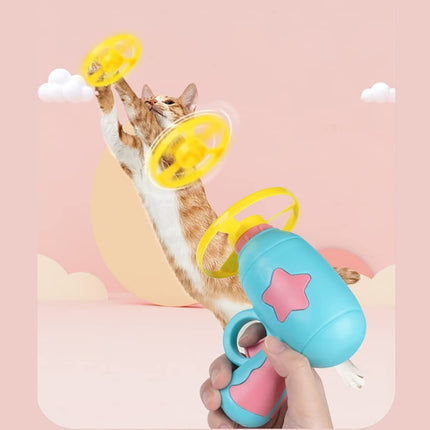 Cat Toy Cat Launcher Flying Disc Toy Cat Play Pet Toy Cat