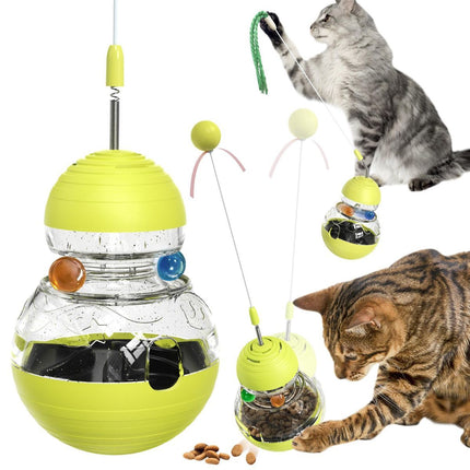 Cat Toy Treat Dispensing Ball Indoor Cat Toy Kitten Toy Mental