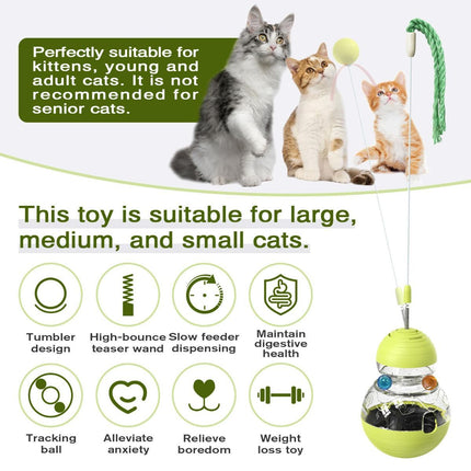 Cat Toy Treat Dispensing Ball Indoor Cat Toy Kitten Toy Mental