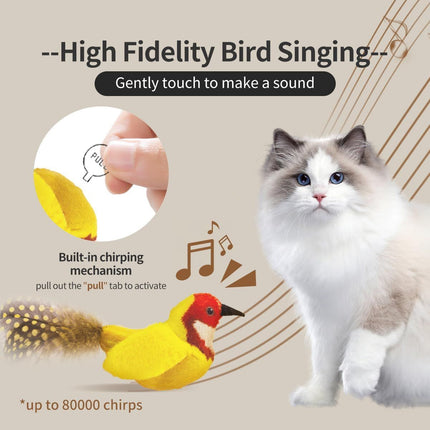 2-Pack Cat Toys Interactive Cat Toys Bird Shaped Cat Toys Cat Toys