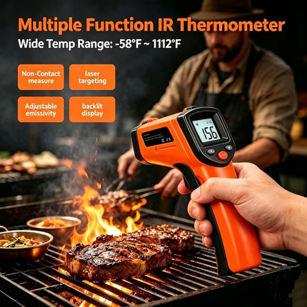 Digital Infrared Thermometer Gun -58°F to 1112°F (Not for Human)
