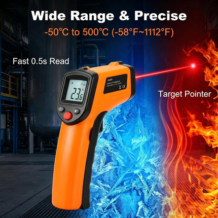Digital Infrared Thermometer Gun -58°F to 1112°F (Not for Human)