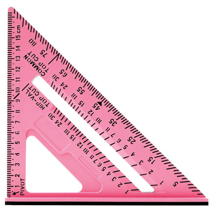7 Inch Woodworking Triangle Ruler (Pink)