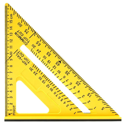 7 Inch Woodworking Triangle Ruler (Yellow)