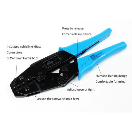 BN200pcs Tubular BN Crimp Terminals and HS-40J Crimping Pliers Set