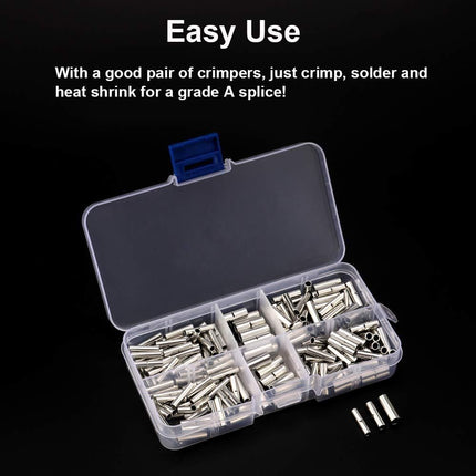 BN200pcs Tubular BN Crimp Terminals and HS-40J Crimping Pliers Set